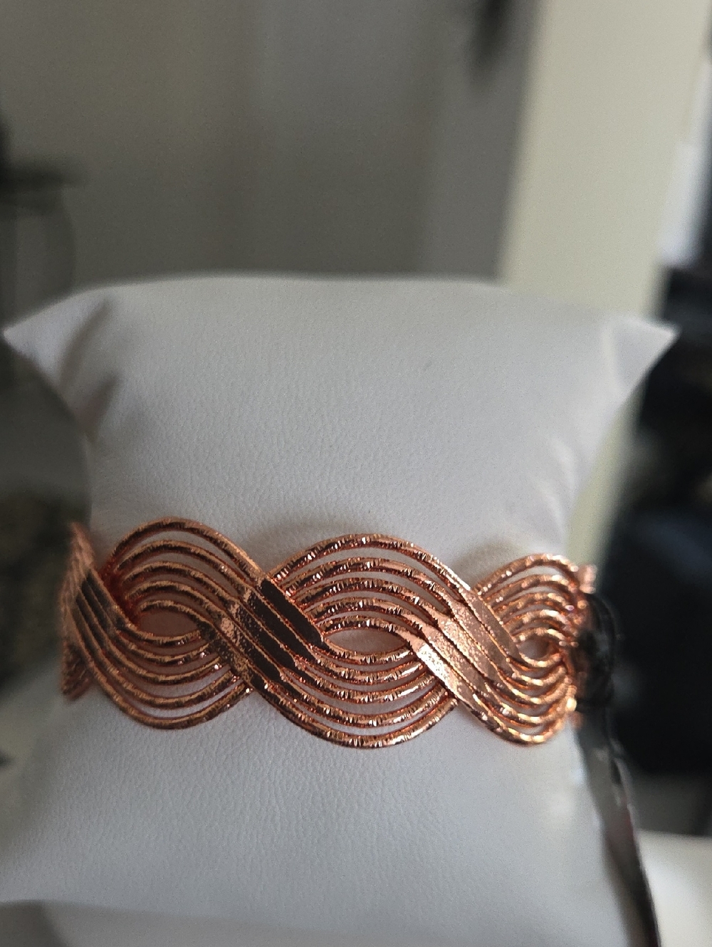 Paparazzi Braided Brilliance Copper Bracelet NWT